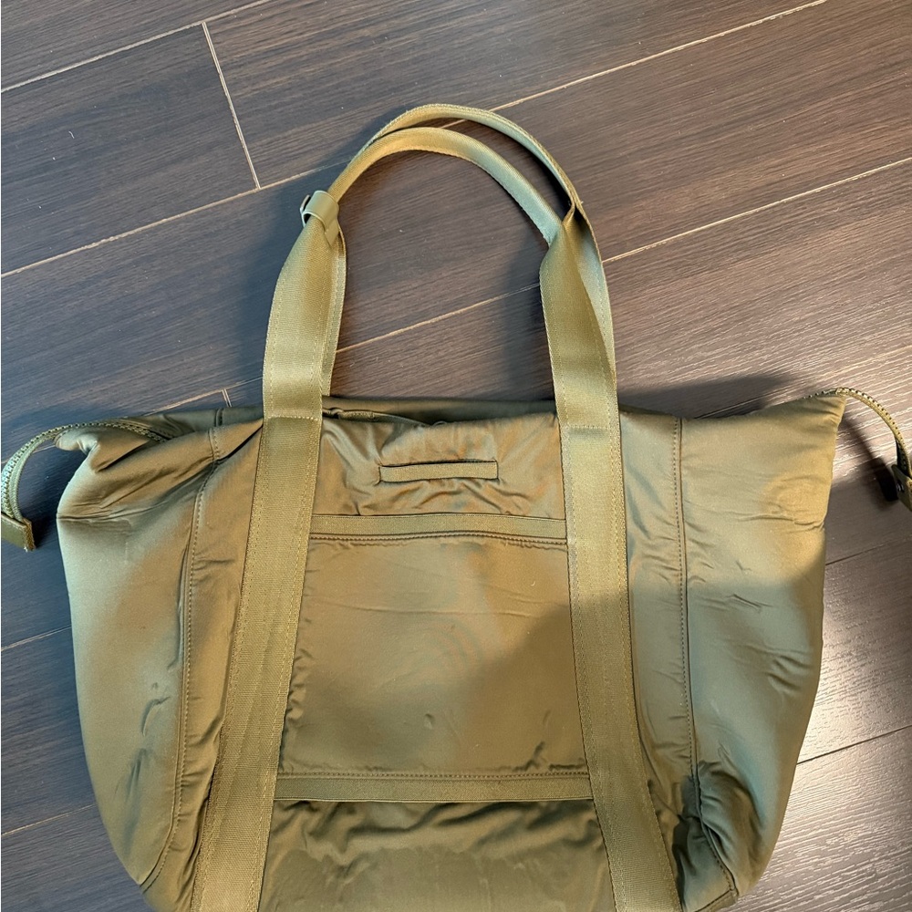 Dagne Dover Olive Green Tote with Dual Carry Handles - Picture 4 of 11